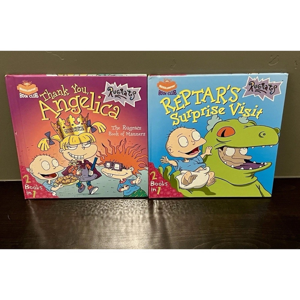 Vintage Rugrats Nickelodeon Book Club 2 Volumes 4 Stories OOP 1990s